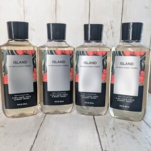 Bath & Body Works‎ ISLAND 3-in-1 Body Wash Mens 4pk Yuzu Jasmine Driftwood